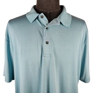 Grand Slam Performance Men's Striped  Golf Polo Casual Sport Size XXL